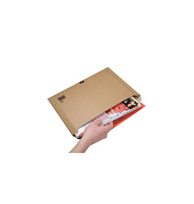 Versandtaschen CP015.07, Sonderformat, ohne Fenster, selbstklebend, braun