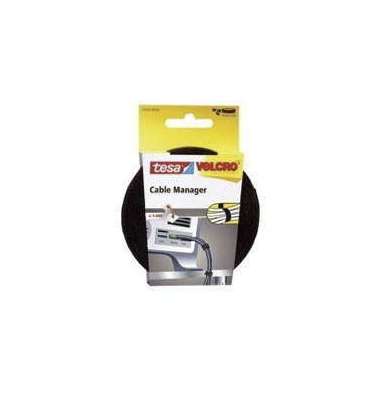 Kabelmanager Tesa 55239, 10mm x 500cm, schwarz Kabelmanager