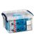 Aufbewahrungsbox 1.6C, 1,6 Liter mit Deckel, für A6, außen 195x135x110mm, Kunststoff transparent