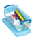 Aufbewahrungsbox 0.9C, 0,9 Liter, mit Deckel, au&szlig;en 220x100x70mm, Kunststoff transparent