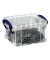 Aufbewahrungsbox 0.3C, 0,3 Liter mit Deckel, für A8, außen 120x85x65mm, Kunststoff transparent