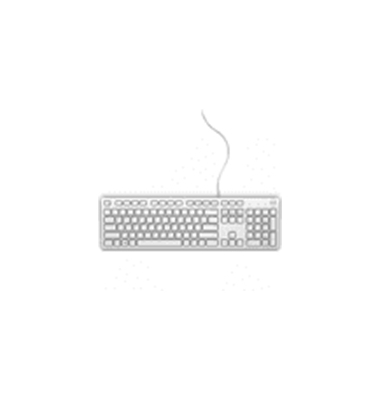 Tastatur Dell 580-ADHW, KB216, weiß