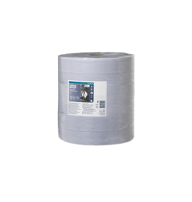 Rollenhandt&uuml;cher Tork Universal 128407, Au&szlig;enabrollung, 3-lagig, blau, Papier