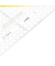 Kunststoff-Geodreieck TZ-Dreieck 1651/2 glasklar 22,5cm mit Griff