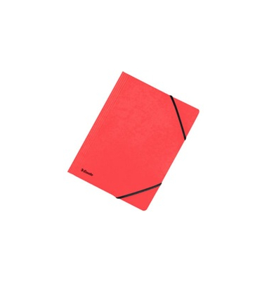 Eckspanner Esselte 44204, A4, aus Karton, Fassungsvermögen: 250 Bl., rot