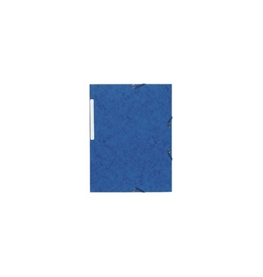 Sammelmappe Brause 55502E, A4, aus Karton, mit Gummizug, blau