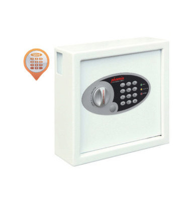 Tresor KS0031E 30 Schlüssel weiß mit Elektronikschloss 
