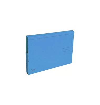 Dokumentenmappe Exacompta 47672E, aus Karton, A4, Füllhöhe: 32mm, blau