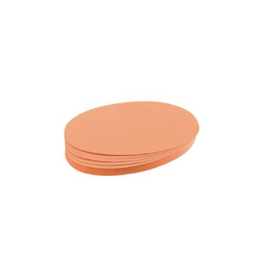 Moderationskarten OTC 108001-72 oval 10,5x19cm orange 