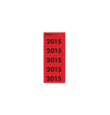Jahreszahlen 1415-00-25, 2015, rot, 60x25,5mm, selbstklebend