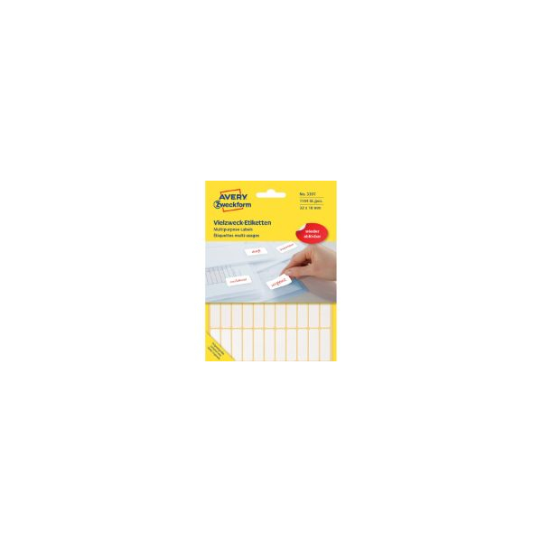 4004182033975 - 3397 Etiketten 32x10mm Weiß 4004182033975 AVERY Zweckf 4004182033975 - 3397 Etiketten 32x10mm Weiß 4004182033975 AVERY Zweckf