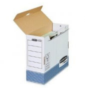 Archivschachtel 26501, Bankers Box, 100 mm, blau, weiß