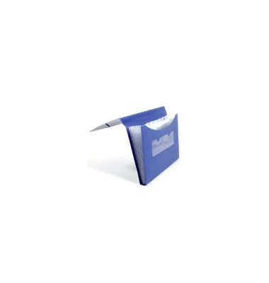 Fächertasche FolderSys 70005-40, DIN A4, 7 Fächer, 23,5 x 33,4 cm, blau Fächertasche Fächertasche