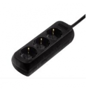 Steckdosenleiste Hama 108843, 3-fach, 5 m, schwarz
