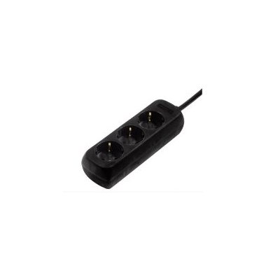 Steckdosenleiste Hama 108843, 3-fach, 5 m, schwarz
