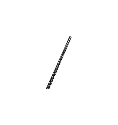 Plastikbinderücken Leitz 35042, A4, 21 Ringe, Rückenbreite: 10mm, schwarz