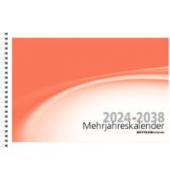 Mehrjahreskalender Zettler 991-1100, 2024 - 2038, 6 Monate1 Seite, 299 x 206 mm