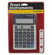 Tischrechner Texas Instruments TI-5018SV, 12 Zeichen, silber