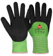 Arbeitshandschuhe, schwarz/gr&uuml;n, Gr&ouml;&szlig;e 11
