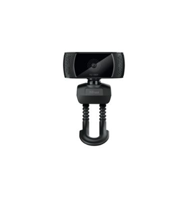 Webcam Trust 24420 TW-200, 1080P Full-HD, mit Mikrofon, USB-Anschluss, schwarz