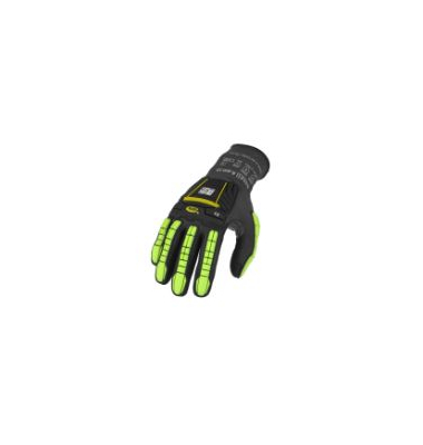Arbeitshandschuhe RINGERS, Nitril, schwarz/gr&uuml;n/gelb, Gr&ouml;&szlig;e 8 / M