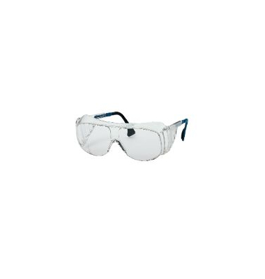 Uvex 9161305 Überbrille, beidseitig beschlagfrei und kratzfest, schwarzblau