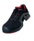 Sicherheitsschuhe uvex 1 x-tended support, S3 SRC, SRC, ESD, Unisex, schwarz/rot, Weite 11, Gr&ouml;&szlig;e 43
