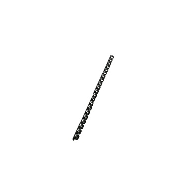 Plastikbinderücken Leitz 10972, A4, 21 Ringe, Rückenbreite: 16mm, schwarz