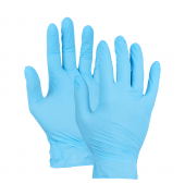 Einweghandschuhe Typ 40, Nitril, lebensmittelecht, blau, Größe 7 / S,
