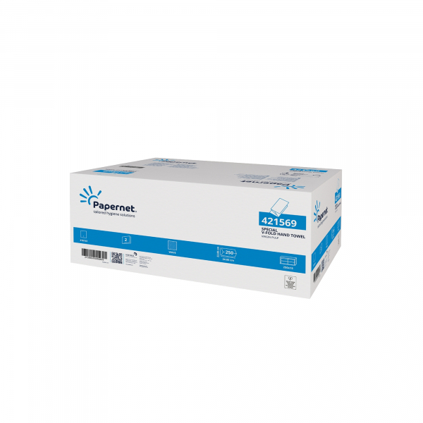 8024929009939 - Falthandtücher 421569 24x23cm 2-lagig Zickzack (V-Falz) weiß Tissue 8024929009939 3750 Blatt