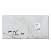 SIGEL Glas-Magnettafel artverum 91,0 x 46,0 cm Design Marble & Gold