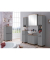 MÖBELPARTNER Badschrank Jelda 154217 platingrau, eiche-landhaus 30,3 x 32,6 x 88,1 cm
