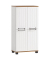 MÖBELPARTNER Badschrank Jelda 154232 eiche landhaus, weiß 59,8 x 32,6 x 116,9 cm