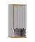 MÖBELPARTNER Bad-Hängeschrank Jelda 154165 platingrau, eiche-landhaus 30,3 x 32,6 x 180,9 cm