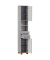 MÖBELPARTNER Badschrank Jelda 154231 platingrau, eiche-landhaus 30,3 x 32,6 x 180,9 cm