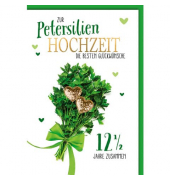 Gl&uuml;ckwunschkarten 73053 ,,Zur Petersilienhochzeit die besten Gl&uuml;ckw&uuml;nsche"