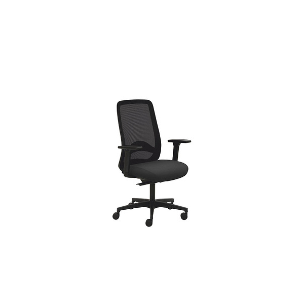 Mayer Bürostuhl , schwarz / schwarz, mit Armlehnen, bis 110kg, ohne Kopfstütze 4032376472392 Mayer