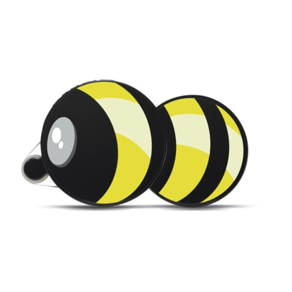 Herma Kleberoller 1104 Klebebiene Glue Bee, 9mm x 15m, gelb/schwarz 4255704323924 Herma