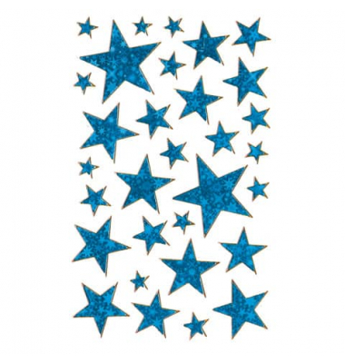 Z-Design 52259, Weihnachtssticker, Sterne, 1 Bogen38 Sticker