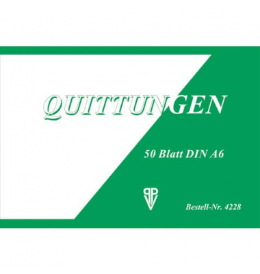 Quittung - A6, 50 Blatt