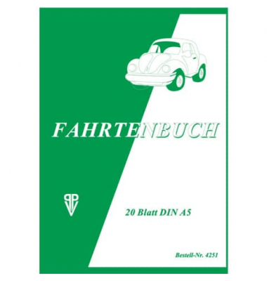 Fahrtenbuch A6 20BL PENIG 4261