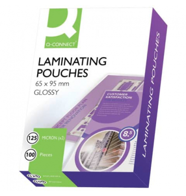 Laminierfolien KF01213, Karten, 65x95mm, 125mic x2, glänzend, antistatisch