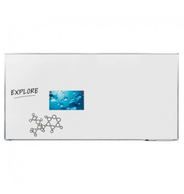 Whiteboard Premium Plus, 7-101056, 180x90cm, emailliert, Aluminiumrahmen