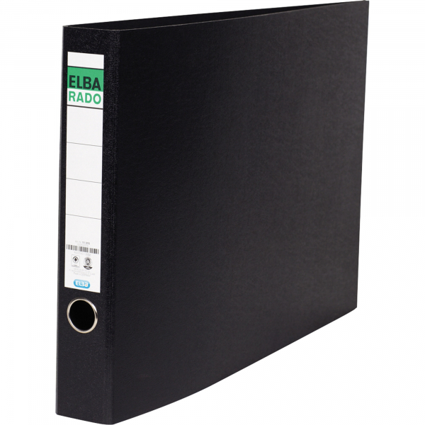 4002030113152 - Ordner 11315 400122690 A3 quer 55mm schmal Hartpappe Wolkenmarmor schwarz 4002030113152 Elba