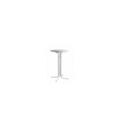 Stehtisch Roma 120802 110cm (H), 114x75cm (BxT), rund, weiß / weiß