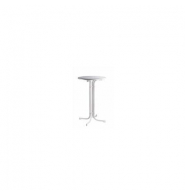 Stehtisch Roma 120802 110cm (H), 114x75cm (BxT), rund, weiß / weiß