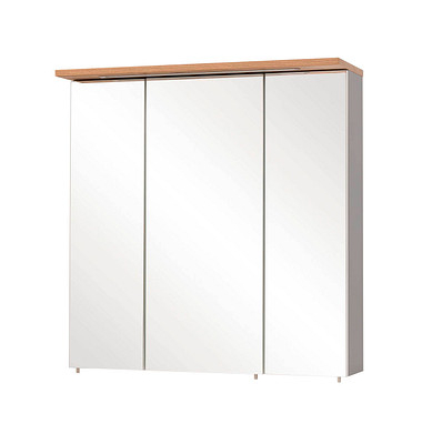 Spiegelschrank Jelda 148838 platingrau, eiche-landhaus 70,5 x 23,7 x 72,3 cm