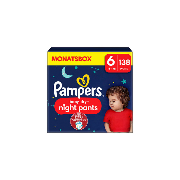8006540710739 - Pampers® Windeln Monatsbox baby-dry™ night pants Größe Gr6 (15+ kg) für Kids und Teens (4-12 Jahre) 138 St 8006540710739 - Pampers® Windeln Monatsbox baby-dry™ night pants Größe Gr6 (15+ kg) für Kids und Teens (4-12 Jahre) 138 St