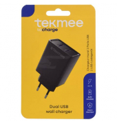 Ladeadapter 2x USB-A, schwarz 