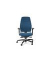 Bürodrehstuhl Shape comfort, blau, mit Armlehnen, bis 150kg